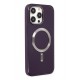 Newface iPhone 13 Pro Kılıf Coco Deri Magneticsafe Silikon - Derin Mor