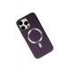 Newface iPhone 13 Pro Kılıf Coco Deri Magneticsafe Silikon - Derin Mor