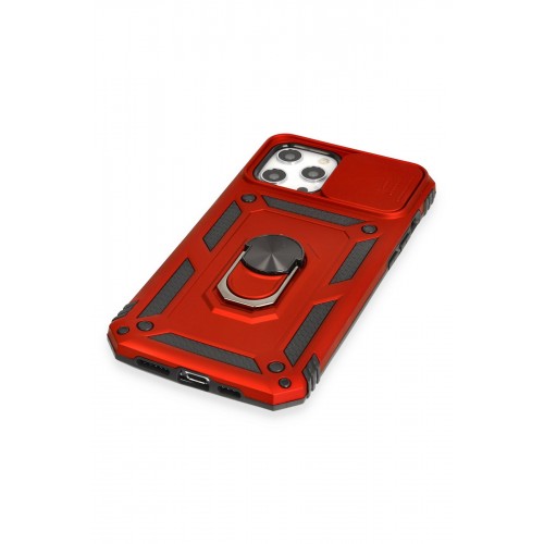 Newface iPhone 12 Pro Max Kılıf Pars Lens Yüzüklü Silikon - Kırmızı Newface iPhone 12 Pro Max Kılıf Pars Lens Yüzüklü Silikon - Kırmızı