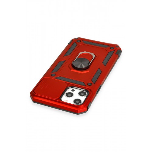 Newface iPhone 12 Pro Max Kılıf Pars Lens Yüzüklü Silikon - Kırmızı Newface iPhone 12 Pro Max Kılıf Pars Lens Yüzüklü Silikon - Kırmızı