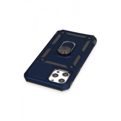 Newface iPhone 12 Pro Max Kılıf Pars Lens Yüzüklü Silikon - Lacivert Newface iPhone 12 Pro Max Kılıf Pars Lens Yüzüklü Silikon - Lacivert