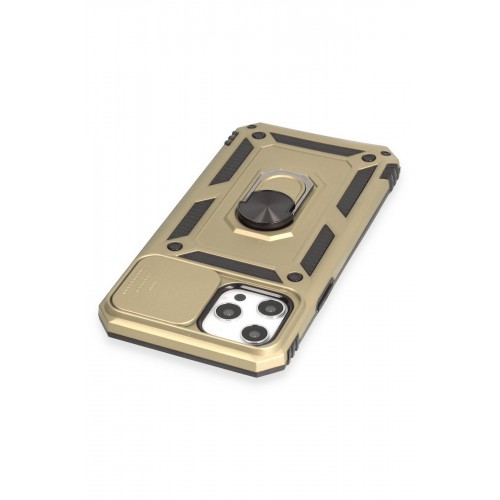 Newface iPhone 12 Pro Max Kılıf Pars Lens Yüzüklü Silikon - Gold Newface iPhone 12 Pro Max Kılıf Pars Lens Yüzüklü Silikon - Gold
