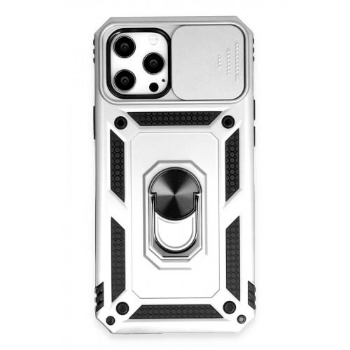Newface iPhone 12 Pro Max Kılıf Pars Lens Yüzüklü Silikon - Gümüş Newface iPhone 12 Pro Max Kılıf Pars Lens Yüzüklü Silikon - Gümüş