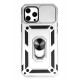Newface iPhone 12 Pro Max Kılıf Pars Lens Yüzüklü Silikon - Gümüş Newface iPhone 12 Pro Max Kılıf Pars Lens Yüzüklü Silikon - Gümüş