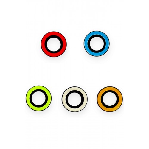 Newface iPhone 13 Neon Fosforlu Kamera Lens - Turuncu Newface iPhone 13 Neon Fosforlu Kamera Lens - Turuncu