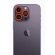 Newface iPhone 13 Pro Neon Fosforlu Kamera Lens - Turuncu
