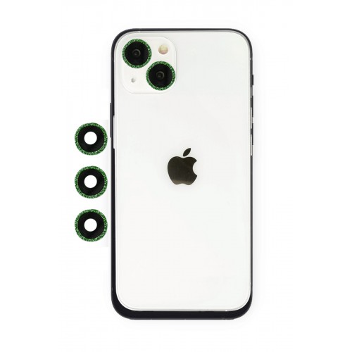 Newface iPhone 14 Plus Shine Kamera Lens - Yeşil Newface iPhone 14 Plus Shine Kamera Lens - Yeşil
