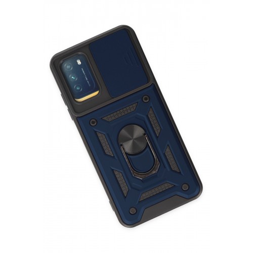 Newface Xiaomi Pocophone M3 Kılıf Pars Lens Yüzüklü Silikon - Lacivert Newface Xiaomi Pocophone M3 Kılıf Pars Lens Yüzüklü Silikon - Lacivert