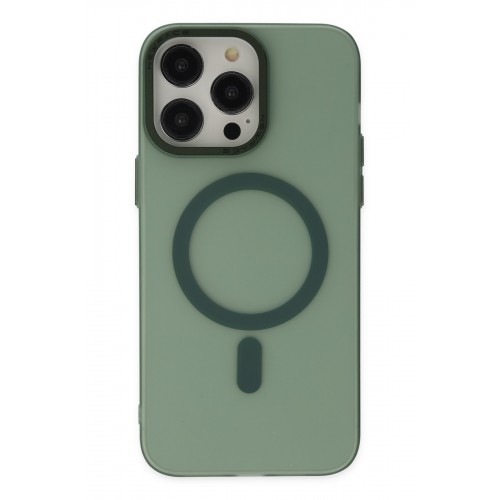 Newface iPhone 13 Pro Kılıf Lodos Magneticsafe Mat Kapak - Köknar Yeşili Newface iPhone 13 Pro Kılıf Lodos Magneticsafe Mat Kapak - Köknar Yeşili