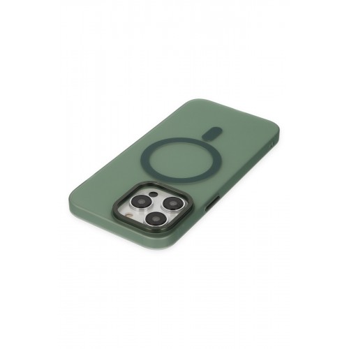 Newface iPhone 13 Pro Kılıf Lodos Magneticsafe Mat Kapak - Köknar Yeşili Newface iPhone 13 Pro Kılıf Lodos Magneticsafe Mat Kapak - Köknar Yeşili