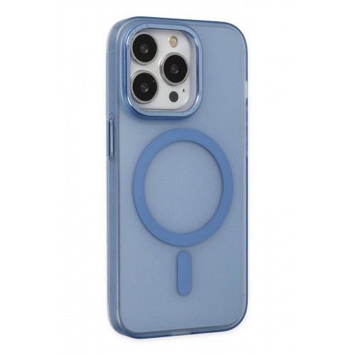 Newface iPhone 13 Pro Max Kılıf Lodos Magneticsafe Mat Kapak - Sierra Blue Newface iPhone 13 Pro Max Kılıf Lodos Magneticsafe Mat Kapak - Sierra Blue