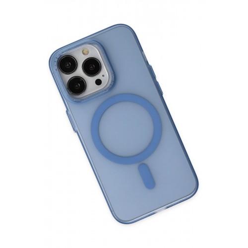 Newface iPhone 13 Pro Max Kılıf Lodos Magneticsafe Mat Kapak - Sierra Blue Newface iPhone 13 Pro Max Kılıf Lodos Magneticsafe Mat Kapak - Sierra Blue