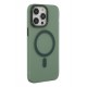 Newface iPhone 14 Pro Kılıf Lodos Magneticsafe Mat Kapak - Köknar Yeşili