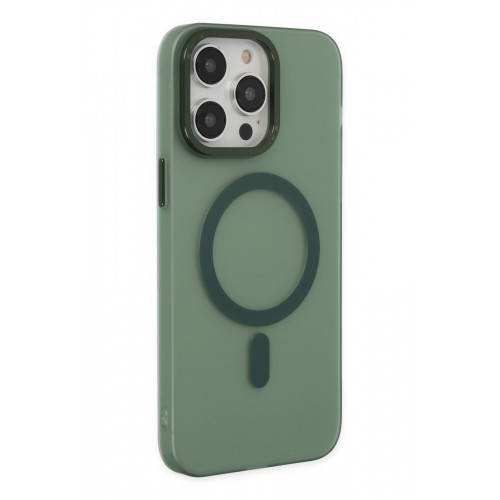 Newface iPhone 14 Pro Max Kılıf Lodos Magneticsafe Mat Kapak - Köknar Yeşili Newface iPhone 14 Pro Max Kılıf Lodos Magneticsafe Mat Kapak - Köknar Yeşili
