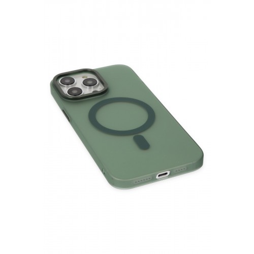 Newface iPhone 14 Pro Max Kılıf Lodos Magneticsafe Mat Kapak - Köknar Yeşili Newface iPhone 14 Pro Max Kılıf Lodos Magneticsafe Mat Kapak - Köknar Yeşili