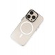 Newface iPhone 14 Pro Max Kılıf Anka PC Magneticsafe Sert Metal Kapak - Şeffaf