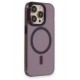 Newface iPhone 14 Pro Max Kılıf Anka PC Magneticsafe Sert Metal Kapak - Mor