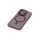 Newface iPhone 14 Pro Max Kılıf Anka PC Magneticsafe Sert Metal Kapak - Mor