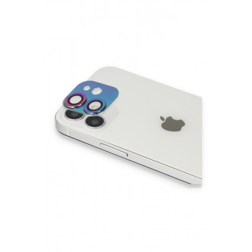 Newface iPhone 11 Pers Alüminyum Kamera Lens - Rainbow Newface iPhone 11 Pers Alüminyum Kamera Lens - Rainbow