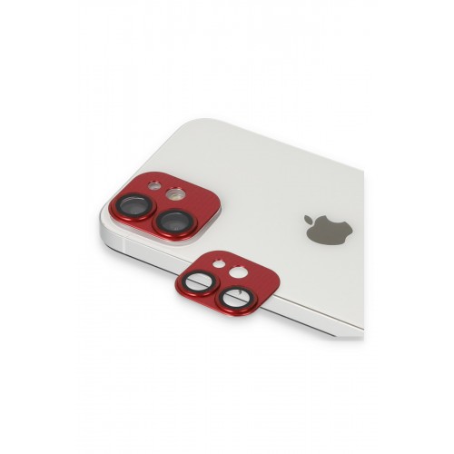 Newface iPhone 11 Pers Alüminyum Kamera Lens - Kırmızı Newface iPhone 11 Pers Alüminyum Kamera Lens - Kırmızı