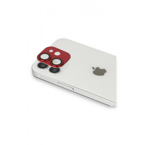Newface iPhone 11 Pers Alüminyum Kamera Lens - Kırmızı Newface iPhone 11 Pers Alüminyum Kamera Lens - Kırmızı