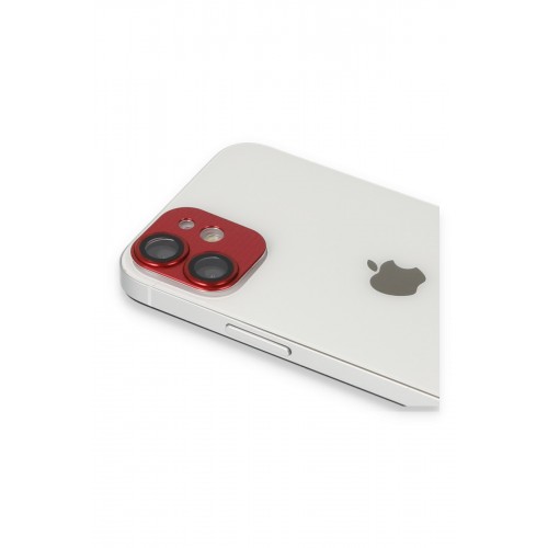 Newface iPhone 11 Pers Alüminyum Kamera Lens - Kırmızı Newface iPhone 11 Pers Alüminyum Kamera Lens - Kırmızı