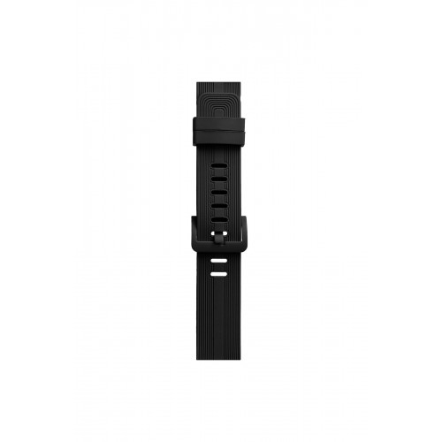 Newface Apple Watch 40mm KR408 Çizgili Silikon Kordon - Siyah Newface Apple Watch 40mm KR408 Çizgili Silikon Kordon - Siyah