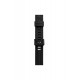Newface Apple Watch 40mm KR408 Çizgili Silikon Kordon - Siyah Newface Apple Watch 40mm KR408 Çizgili Silikon Kordon - Siyah
