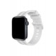 Newface Apple Watch 40mm KR408 Çizgili Silikon Kordon - Beyaz
