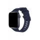 Newface Apple Watch 40mm KR408 Çizgili Silikon Kordon - Lacivert Newface Apple Watch 40mm KR408 Çizgili Silikon Kordon - Lacivert
