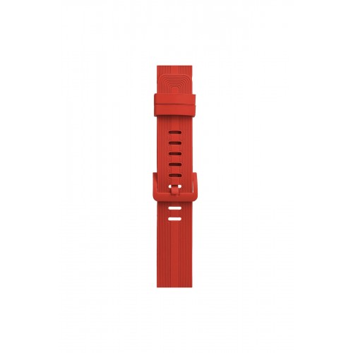 Newface Apple Watch 42mm KR408 Çizgili Silikon Kordon - Kırmızı Newface Apple Watch 42mm KR408 Çizgili Silikon Kordon - Kırmızı