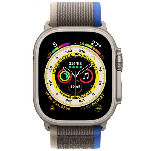 Newface Apple Watch 38mm Trail Kordon - Mavi-Gri Newface Apple Watch 38mm Trail Kordon - Mavi-Gri