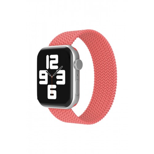 Newface Apple Watch 38mm Ayarlı Solo Silikon Kordon - Pembe