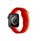 Newface Apple Watch 41mm Gökkuşağı Org Kordon - Bordo-Krem
