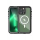 Newface iPhone 14 Pro Max Kılıf Red Pepper Magneticsafe Su Geçirmez Kılıf - Siyah-Gri