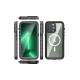Newface iPhone 14 Pro Max Kılıf Red Pepper Magneticsafe Su Geçirmez Kılıf - Siyah-Gri