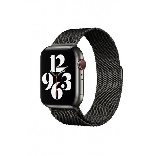 Newface Apple Watch 38mm Metal Mıknatıslı Kordon - Siyah Newface Apple Watch 38mm Metal Mıknatıslı Kordon - Siyah