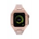 Newface Apple Watch 44mm Metal Petek Kasalı Kordon - Rose Gold Newface Apple Watch 44mm Metal Petek Kasalı Kordon - Rose Gold