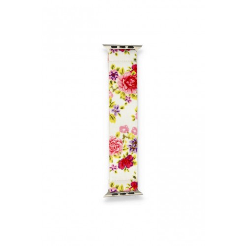 Newface Apple Watch Ultra 49mm Desenli Lastikli Kordon - Desen 14