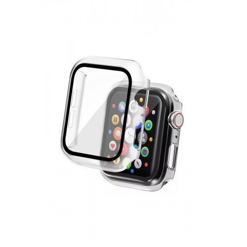 Newface Apple Watch 40mm Camlı Kasa Ekran Koruyucu - Şeffaf