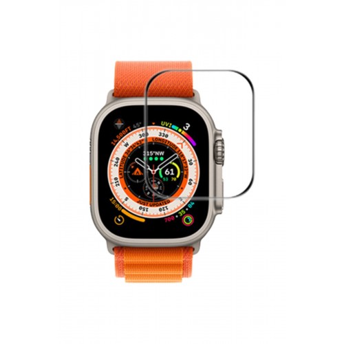 Newface Apple Watch Ultra 49mm Temperli Cam Ekran Koruyucu Newface Apple Watch Ultra 49mm Temperli Cam Ekran Koruyucu