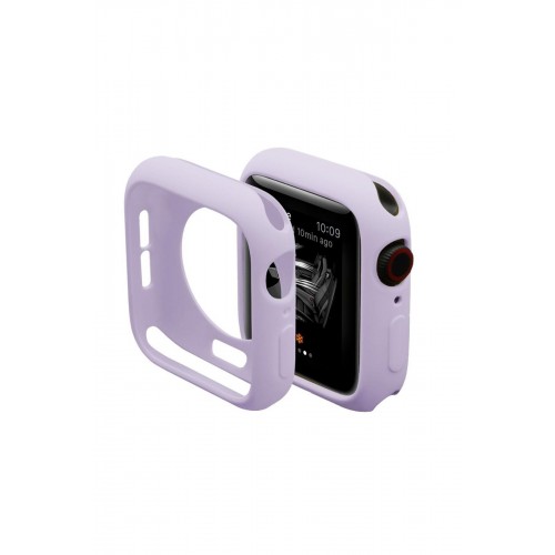 Newface Apple Watch 40mm Silikon Alt Kasa - Lila Newface Apple Watch 40mm Silikon Alt Kasa - Lila