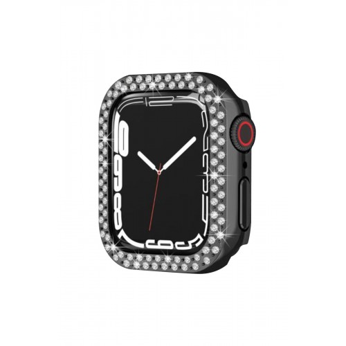 Newface Apple Watch 42mm Taşlı Kasa - Siyah Newface Apple Watch 42mm Taşlı Kasa - Siyah