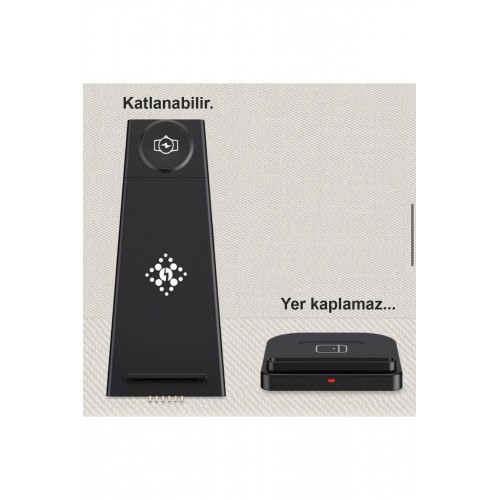 Newface B12S Samsung Kablosuz Şarj Masaüstü Set - Siyah Newface B12S Samsung Kablosuz Şarj Masaüstü Set - Siyah