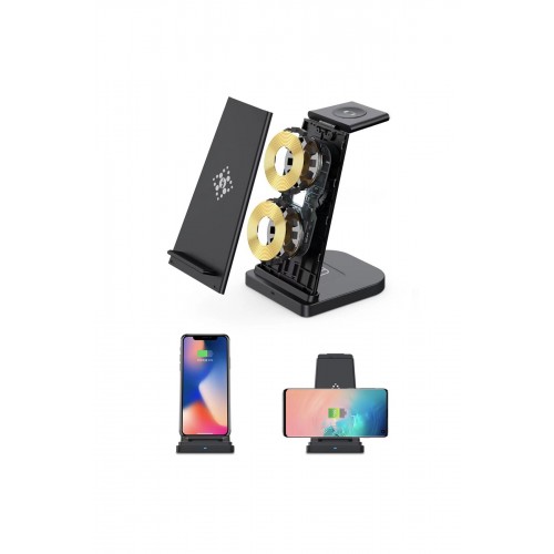 Newface B12S Samsung Kablosuz Şarj Masaüstü Set - Siyah Newface B12S Samsung Kablosuz Şarj Masaüstü Set - Siyah
