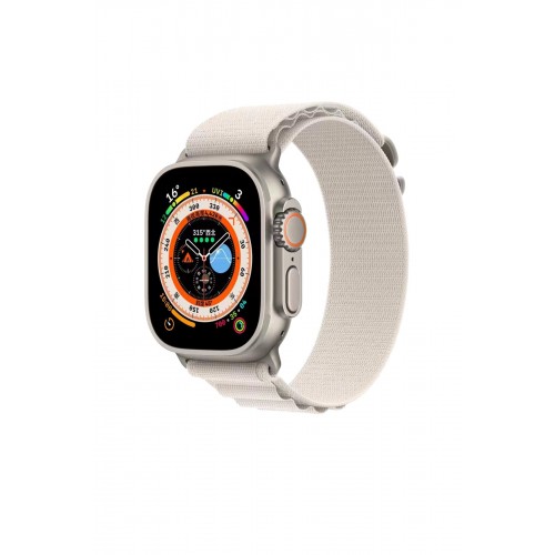 Newface Apple Watch 45mm Mountain Kordon - Beyaz Newface Apple Watch 45mm Mountain Kordon - Beyaz