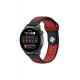 Newface Watch 20mm Spor Delikli Kordon - Siyah-Kırmızı