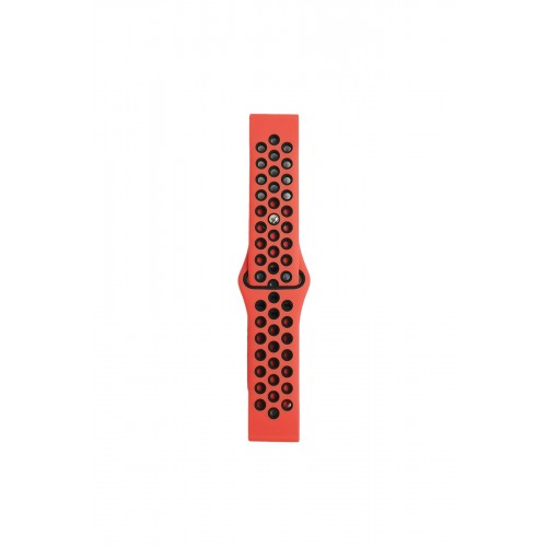 Newface Watch 20mm Spor Delikli Kordon - Kırmızı-Siyah Newface Watch 20mm Spor Delikli Kordon - Kırmızı-Siyah