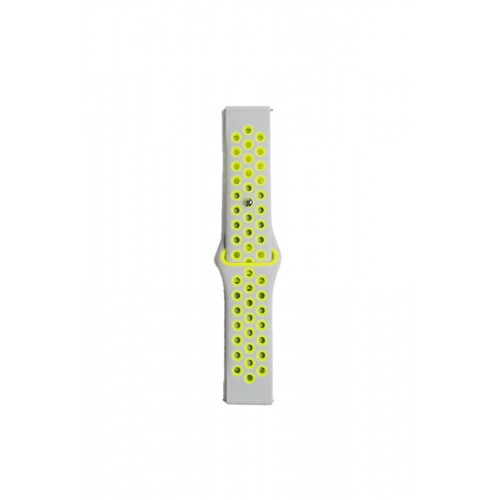 Newface Watch 20mm Spor Delikli Kordon - Gri-Yeşil Newface Watch 20mm Spor Delikli Kordon - Gri-Yeşil