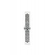 Newface Watch 22mm Spor Delikli Kordon - Beyaz-Siyah